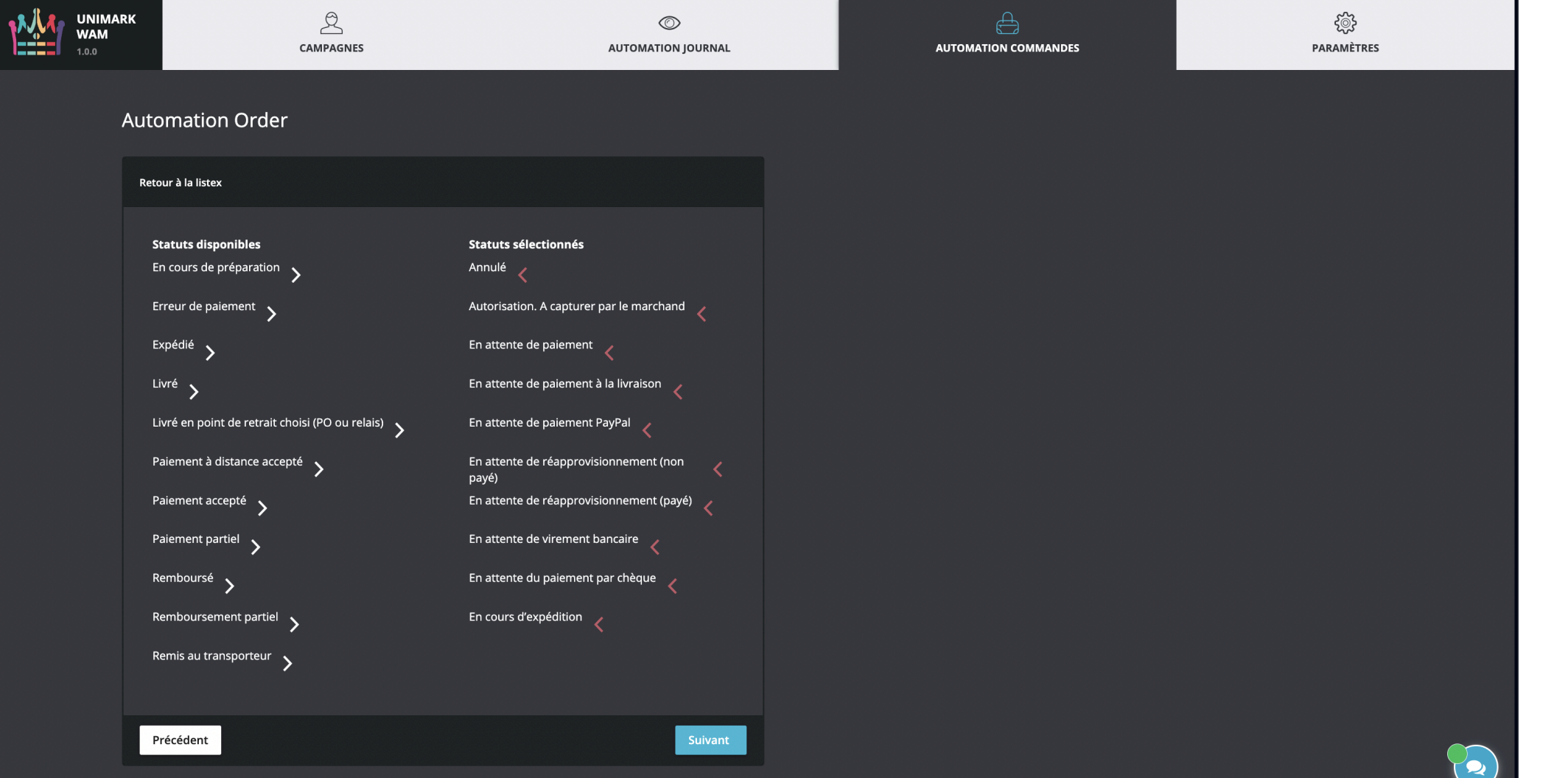 Capture formulaire automation order
